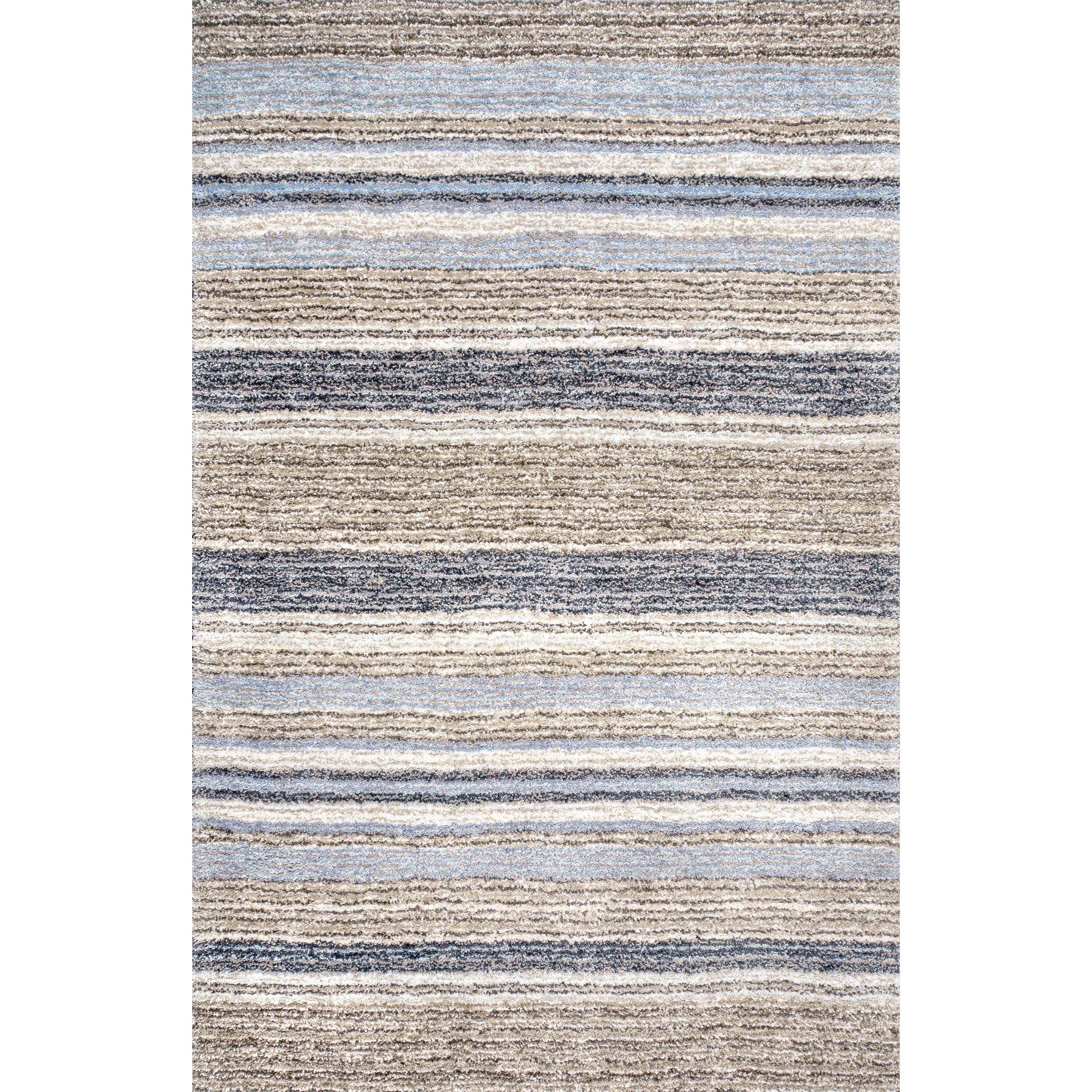 nuLOOM Classie Hand Tufted Shag Area Rug, 5' x 8', Denim