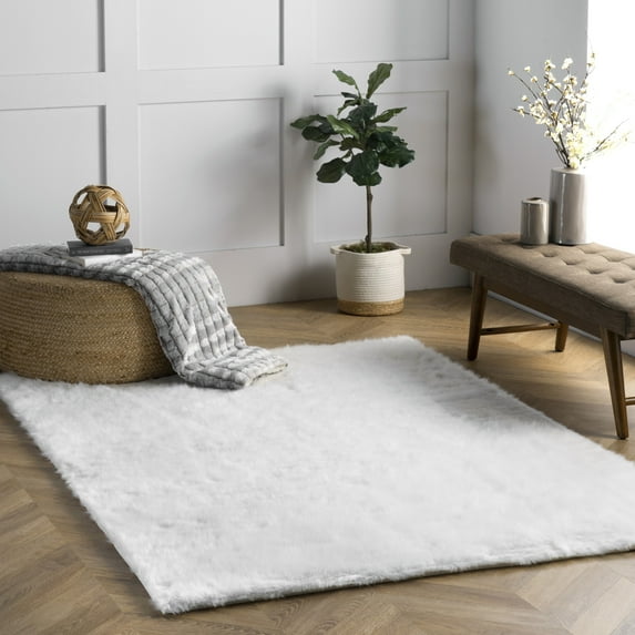 nuLOOM Cloud Shag Area Rug, 3' x 5', Cloud Ivory