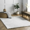 thumbnail image 1 of nuLOOM Cloud Shag Area Rug, 5' x 5', Square, Cloud Ivory, 1 of 6
