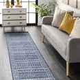 thumbnail image 1 of nuLOOM Outdoor Tribal Cora Area Rug, 2' 6" x 10', Runner, Cora Dark Blue, 1 of 6