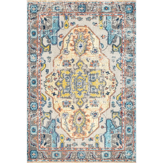 nuLOOM Corbett Vintage Boho Area Rug, 4' x 6', Gray