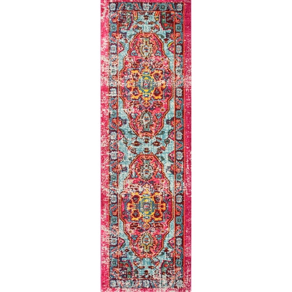nuLOOM Corbett Vintage Boho Runner Rug, 2' 6" x 14', Multi