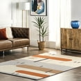 thumbnail image 1 of nuLOOM Cori Wool Abstract Contemporary Area Rug, 8' 6" x 11' 6", Peach, 1 of 9