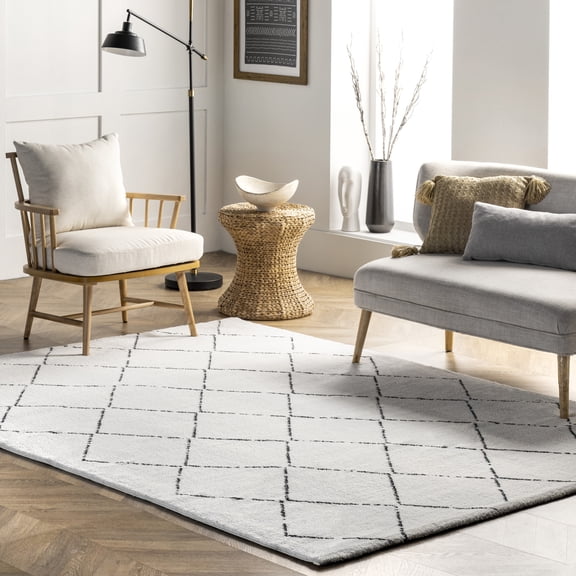 nuLOOM Hand Tufted Corinth Area Rug, 3' 6" x 5' 6", Corinth Natural