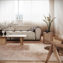 nuLOOM Coriselle Vintage & Distressed Washable Rug, 7' 10" x 10', Coriselle Peach