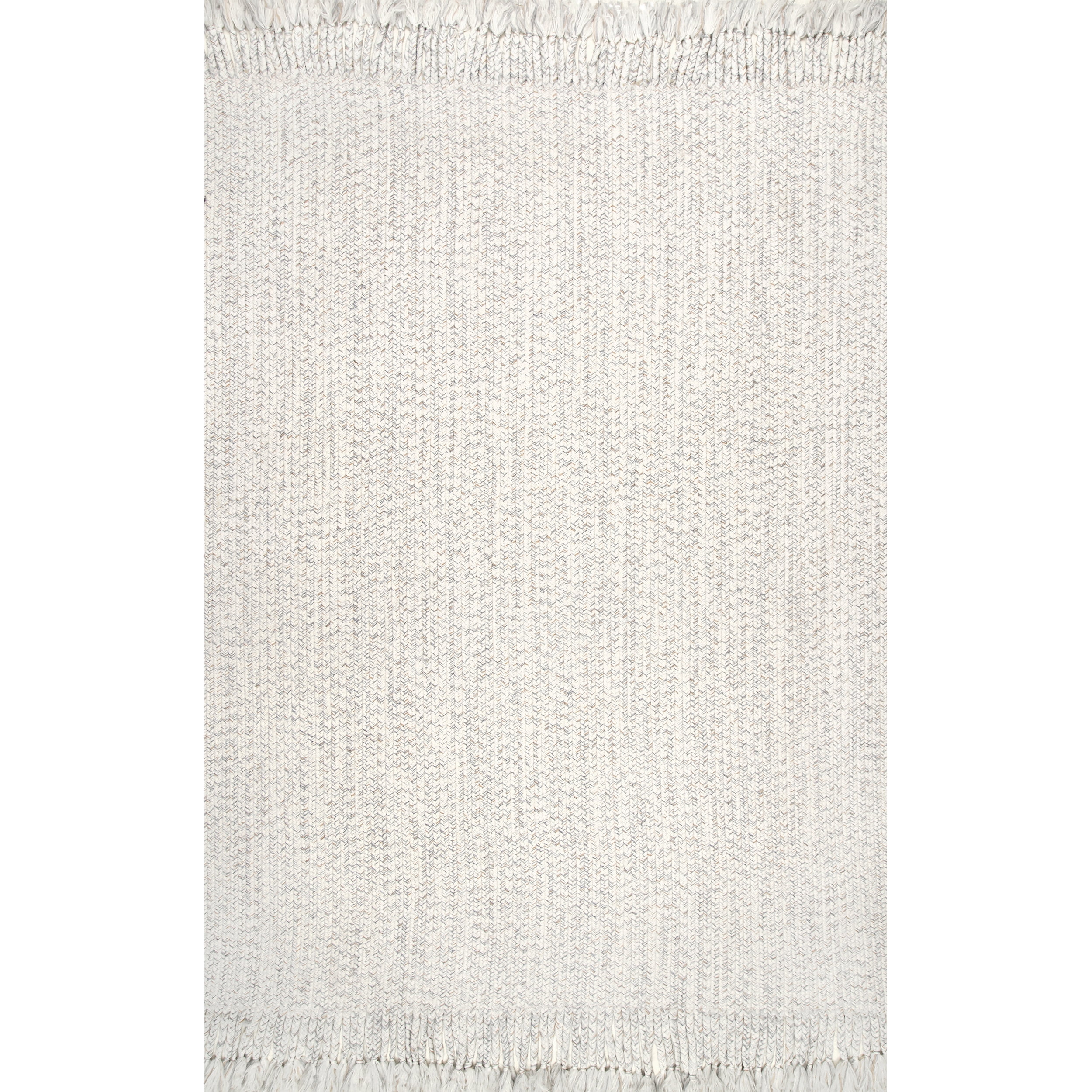 nuLOOM Courtney Braided Indoor/Outdoor Area Rug, 4' x 6', Ivory