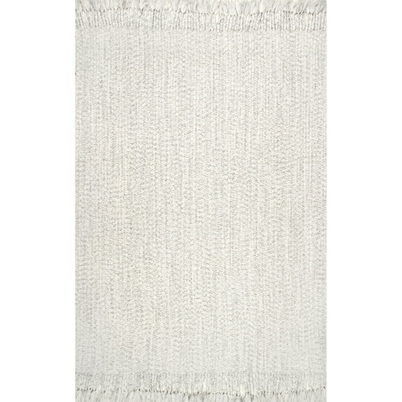nuLOOM Courtney Braided Indoor/Outdoor Area Rug, 6' x 9', Ivory
