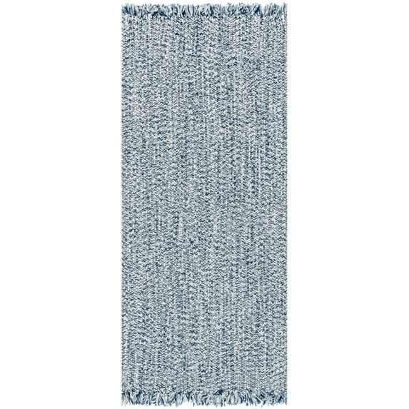 nuLOOM Courtney Braided Indoor/Outdoor Runner Rug, 2' 6" x 10', Blue
