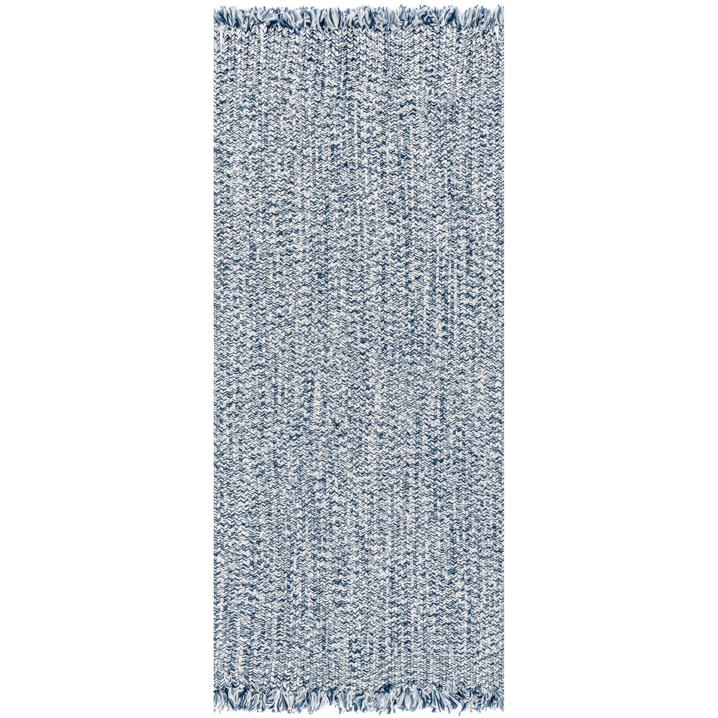 nuLOOM Courtney Braided Indoor/Outdoor Runner Rug, 2' 6" x 10', Blue