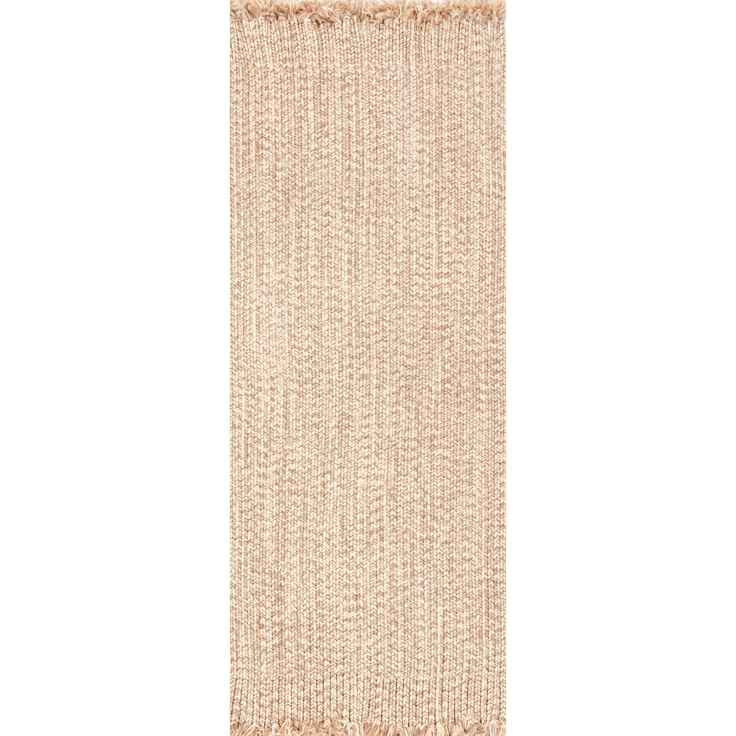 nuLOOM Courtney Braided Indoor/Outdoor Runner Rug, 2' 6" x 10', Tan