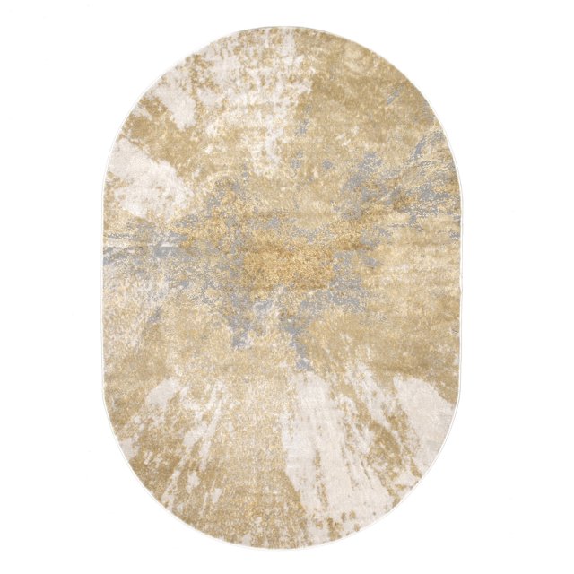 nuLOOM Cyn Abstract Area Rug, 6' 7" x 9', Gold