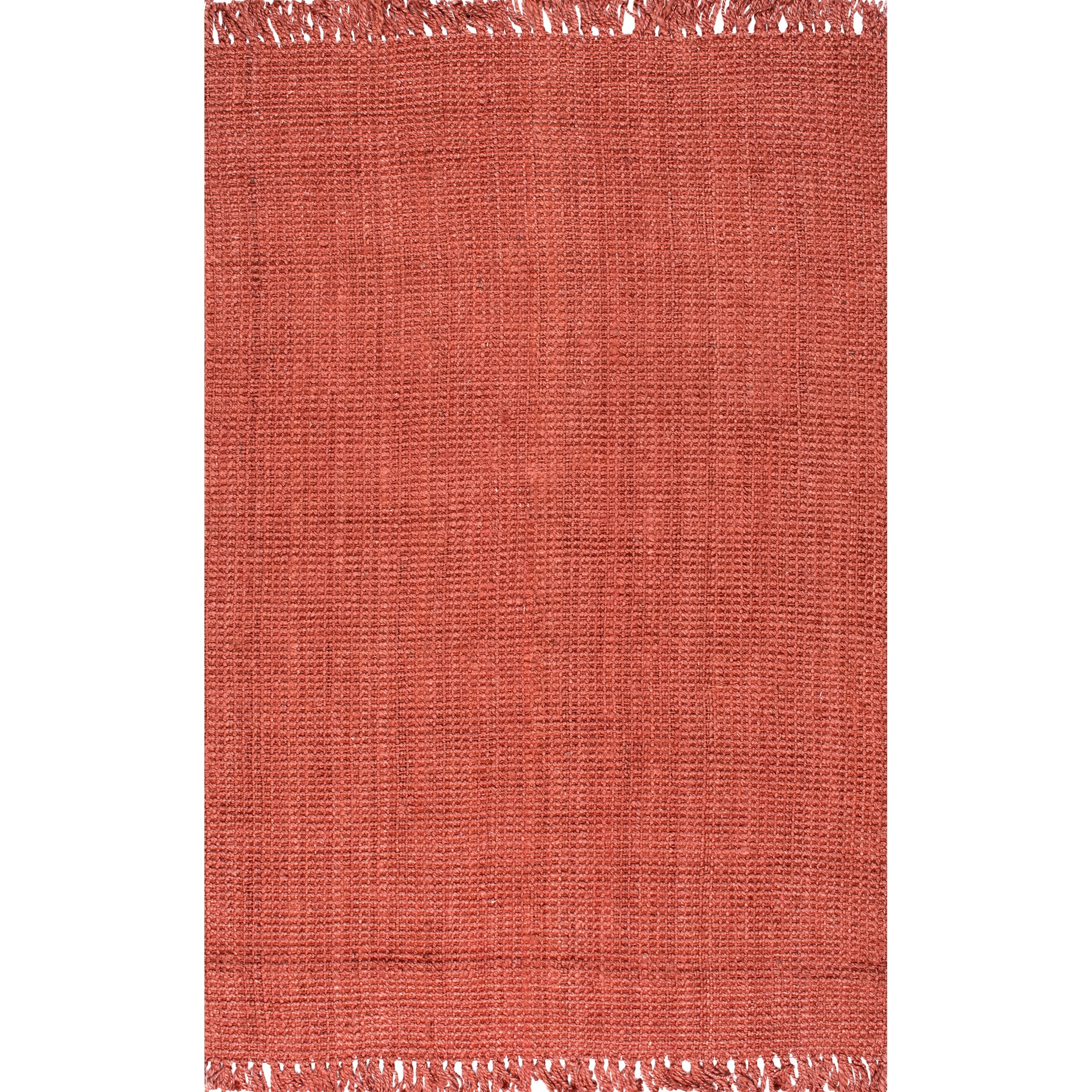 nuLOOM Daniela Farmhouse Chunky Jute Area Rug, 4' x 6', Terra