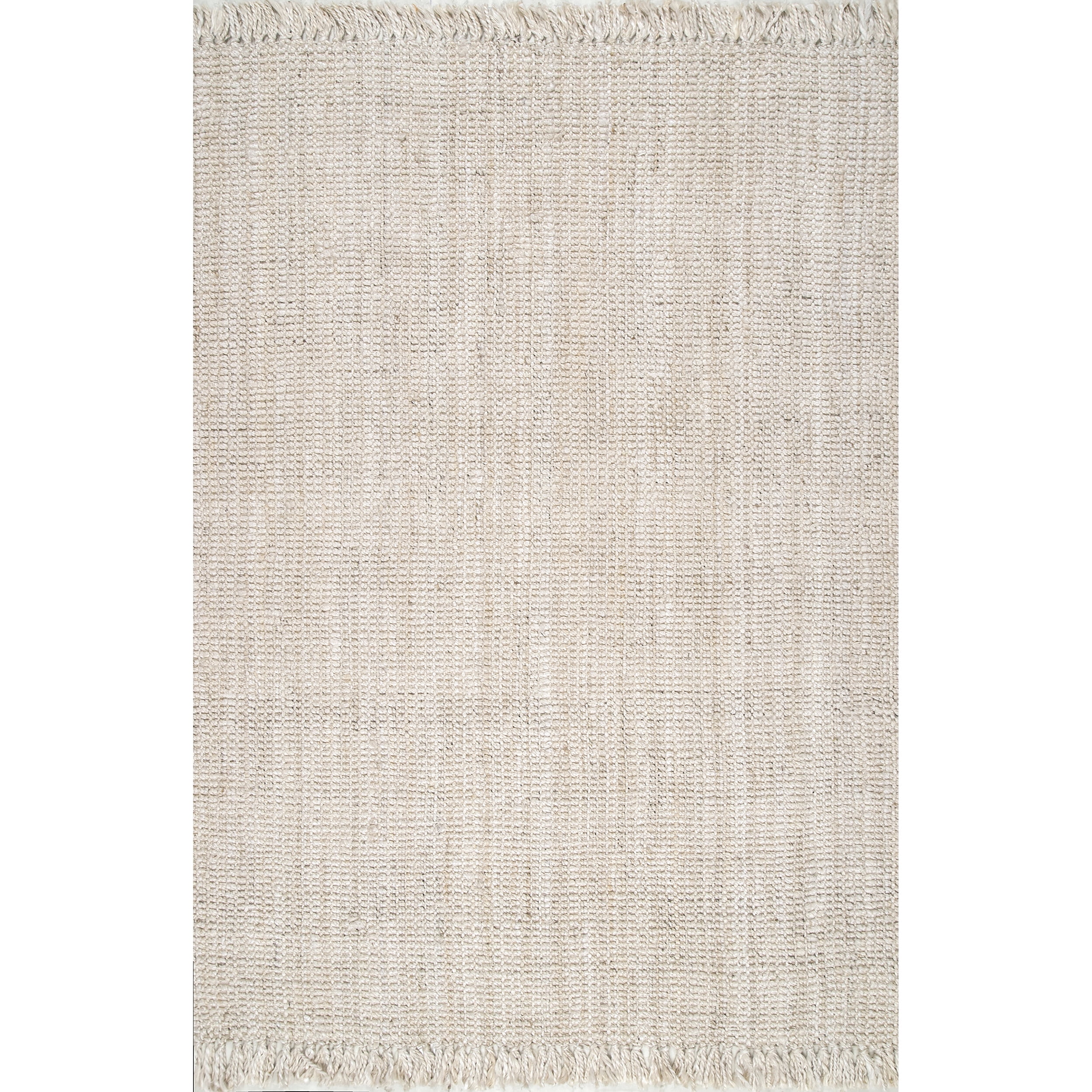 nuLOOM Daniela Farmhouse Chunky Jute Area Rug, 6', Off White
