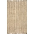 thumbnail image 1 of nuLOOM Daniela Farmhouse Chunky Jute Area Rug, 8', Natural, 1 of 3