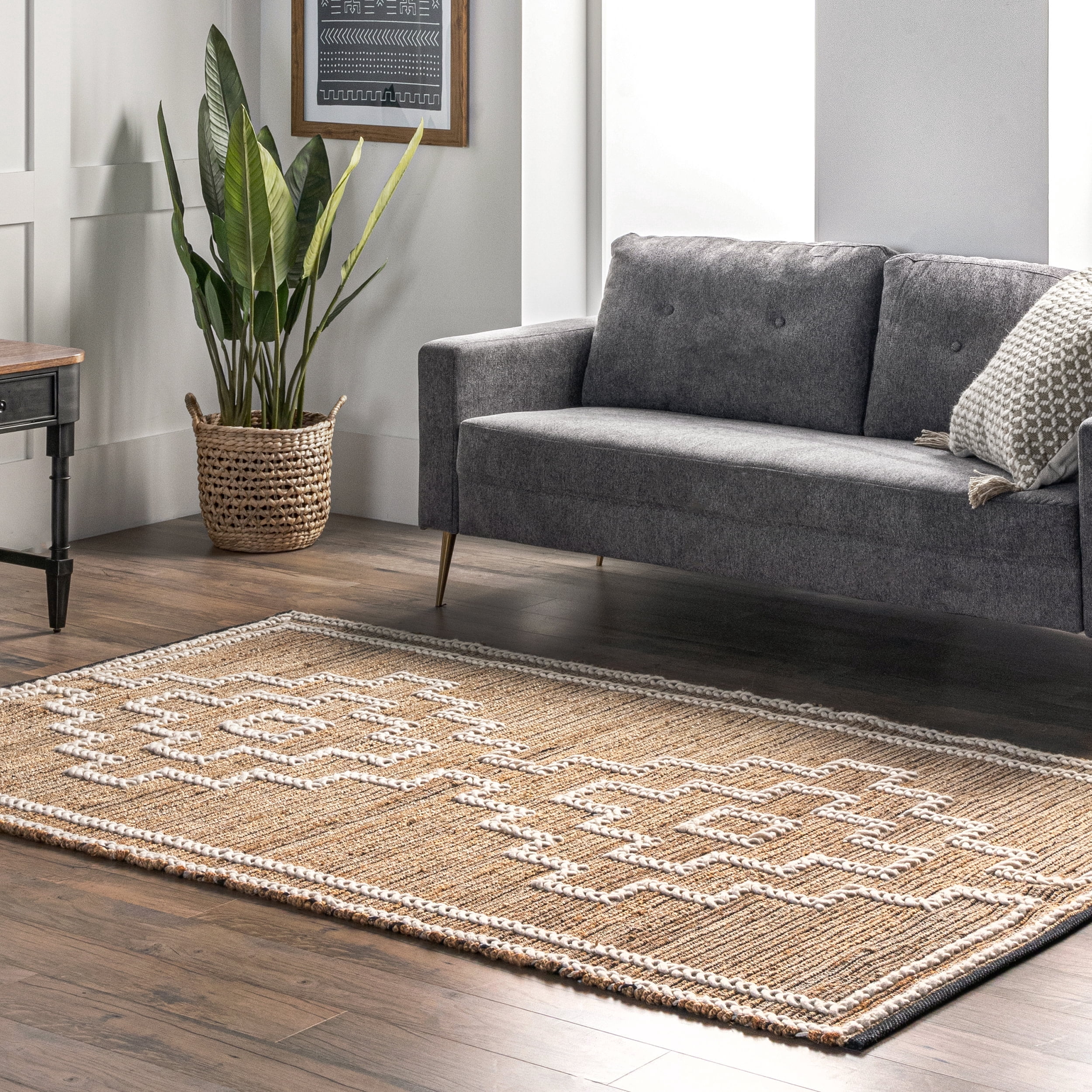 nuLOOM Danni Hand Woven Southwestern Flatweave Area Rug, 5' x 8', Natural
