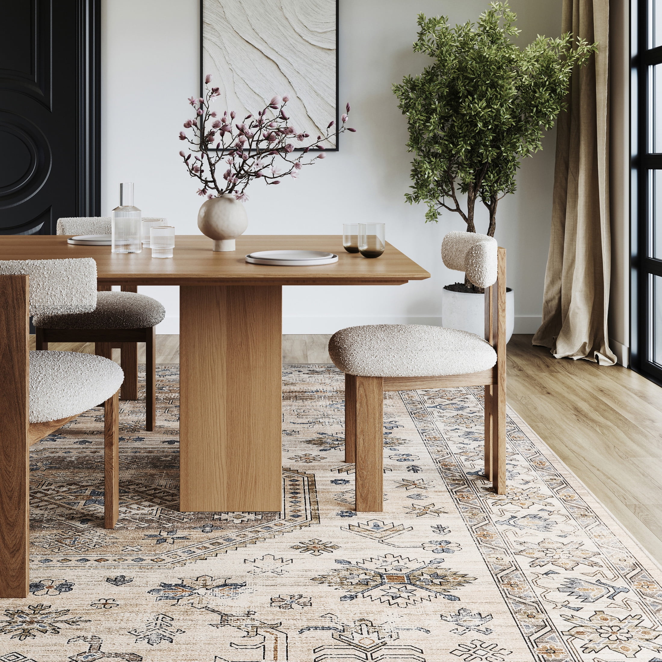 Nuloom darby persian splashguard machine washable area rug reviews