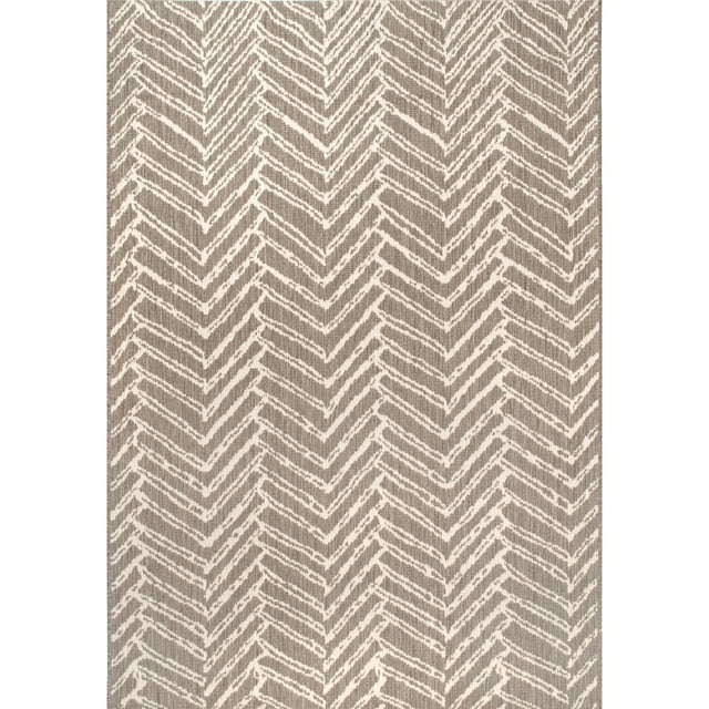 nuLOOM Dawn Herringbone Indoor/Outdoor Area Rug, 7' 6