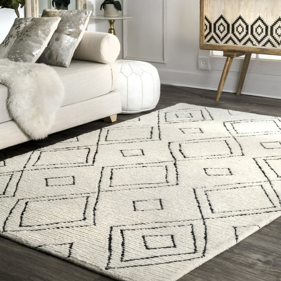 nuLOOM Hand Tufted Dawne Area Rug, 3' x 5', Dawne Natural