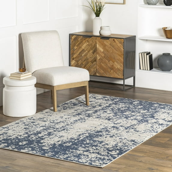 nuLOOM Deedra Modern Abstract Area Rug, 8' x 10', Blue