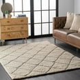 thumbnail image 1 of nuLOOM Deloise Soft & Plush Shag Area Rug, 7' 10" x 10', Cream, 1 of 2