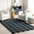 thumbnail image 1 of nuLOOM Denton Country Plaid Wool Fringe Area Rug, 5' x 8', Black, 1 of 9