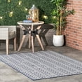 thumbnail image 1 of nuLOOM Devon Geometric Stiped Indoor/Outdoor Area Rug, 8' x 10', Navy, 1 of 2