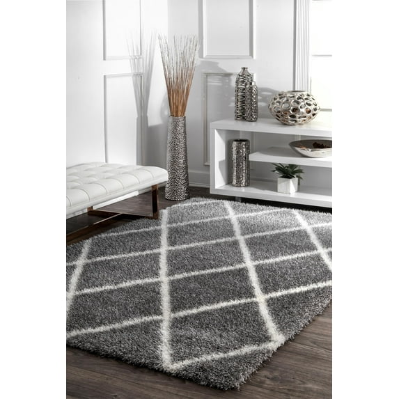 nuLOOM Diamond Shag Area Rug