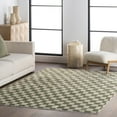 thumbnail image 1 of nuLOOM Dominique Abstract Checkered Fringe Area Rug, 8' x 10' 2", Dominique Green, 1 of 9