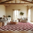 thumbnail image 1 of nuLOOM Dominique Abstract Checkered Fringe Area Rug, 9' x 12', Dominique Red, 1 of 7