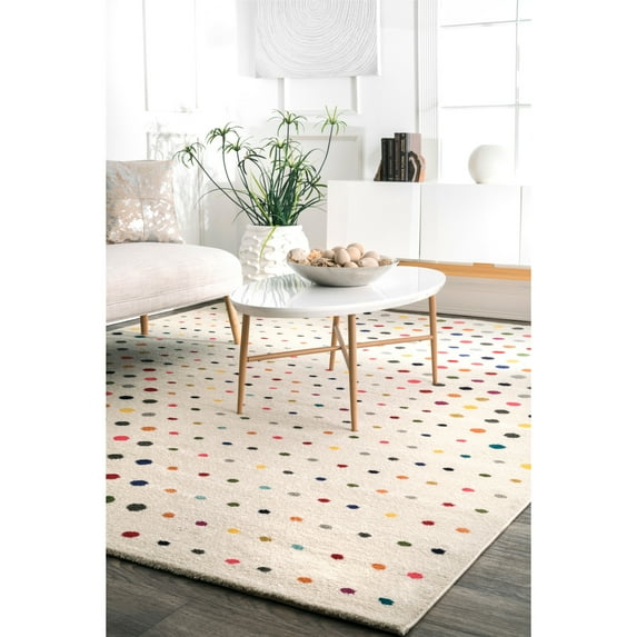 nuLOOM Dorie Polka Dot Area Rug, 8' x 10', Dorie Multicolor