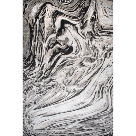 nuLOOM Drea Marble Abstract Area Rug, 8' x 10', Gray