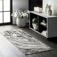 thumbnail image 1 of nuLOOM Drea Marble Abstract Area Rug, 2' x 6', Runner, Drea Grey, 1 of 6