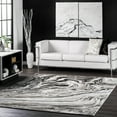 thumbnail image 1 of nuLOOM Drea Marble Abstract Area Rug, 4' 3" x 6' 3", Drea Grey, 1 of 6