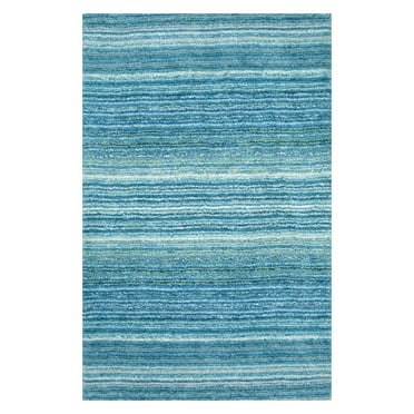 nuLOOM Drey Striped Shag Area Rug, 8' x 10', Sky Blue
