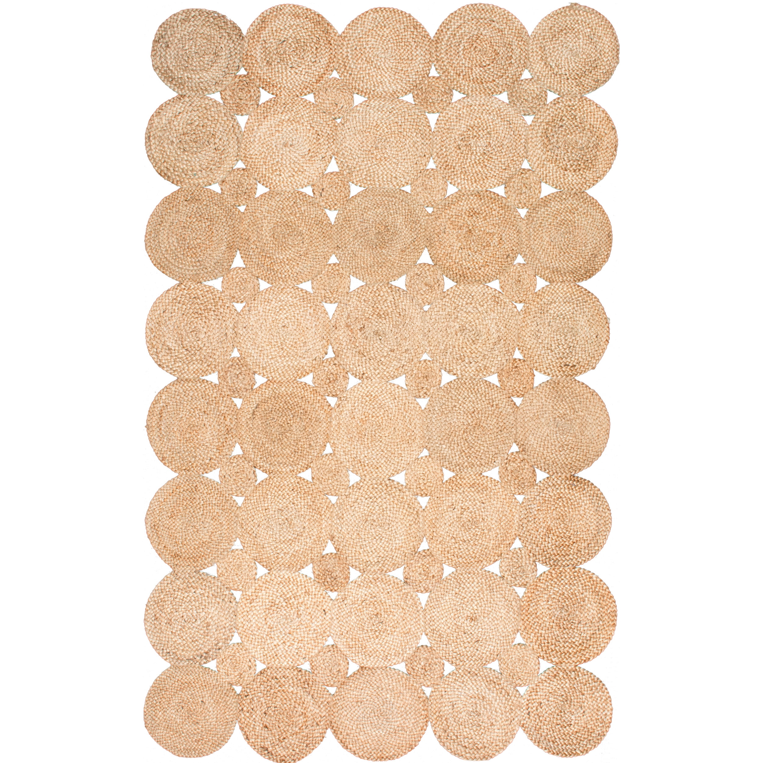 nuLOOM Drusilla Hand Woven Jute Accent Rug, 3' x 5', Natural