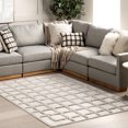 thumbnail image 1 of nuLOOM Dymphna Scandinavian Checkered Area Rug, 7' 10" x 10', Dymphna Ivory, 1 of 8