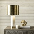 thumbnail image 1 of nuLOOM Edina 23" Marble & Iron Table Lamp, 23.25" H x 12" W x 12" D, Brass, 1 of 3