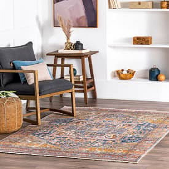 nuLOOM Ehtel Medallion Fringe Area Rug or Runner