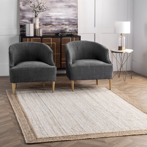 nuLOOM Eleonora Casual Jute Area Rug, 9' 6" x 13' 6", Eleonora White