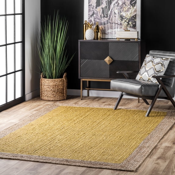 nuLOOM Eleonora Casual Jute Area Rug, 4' x 6', Eleonora Yellow