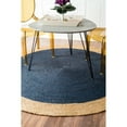 thumbnail image 1 of nuLOOM Eleonora Casual Jute Area Rug, 6', Round, Eleonora Navy, 1 of 9