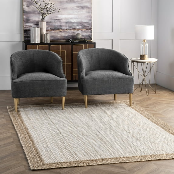 nuLOOM Eleonora Casual Jute Area Rug, 6' x 9', White