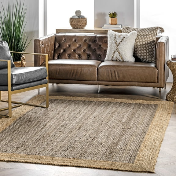 nuLOOM Eleonora Casual Jute Area Rug, 8' 6" x 11' 6", Eleonora Grey