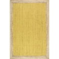 thumbnail image 1 of nuLOOM Eleonora Casual Jute Yellow 6' x 9' Farmhouse Area Rug, 1 of 9