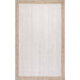 thumbnail image 1 of nuLOOM Eleonora Hand Woven Jute Area Rug, 8' 6" x 11' 6", White, 1 of 9