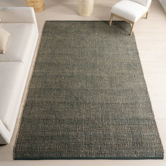 nuLOOM Elfriede Farmhouse Jute Blend Area Rug, 2' 6" x 8', Runner, Green