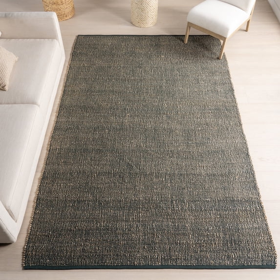 nuLOOM Elfriede Farmhouse Jute Blend Area Rug, 8' 6" x 11' 6", Green