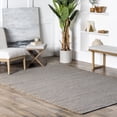 thumbnail image 1 of nuLOOM Elfriede Jute Blend Grey 7' 6" x 9' 6" Farmhouse Area Rug, 1 of 9