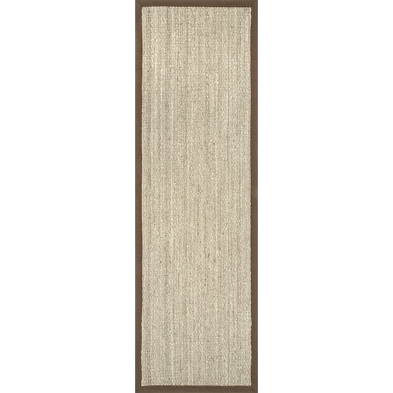 nuLOOM Elijah Seagrass Natural Runner Rug, 2' 6" x 6', Brown
