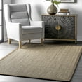 thumbnail image 1 of nuLOOM Elijah Farmhouse Seagrass Area Rug, 5' x 8', Elijah Brown, 1 of 5